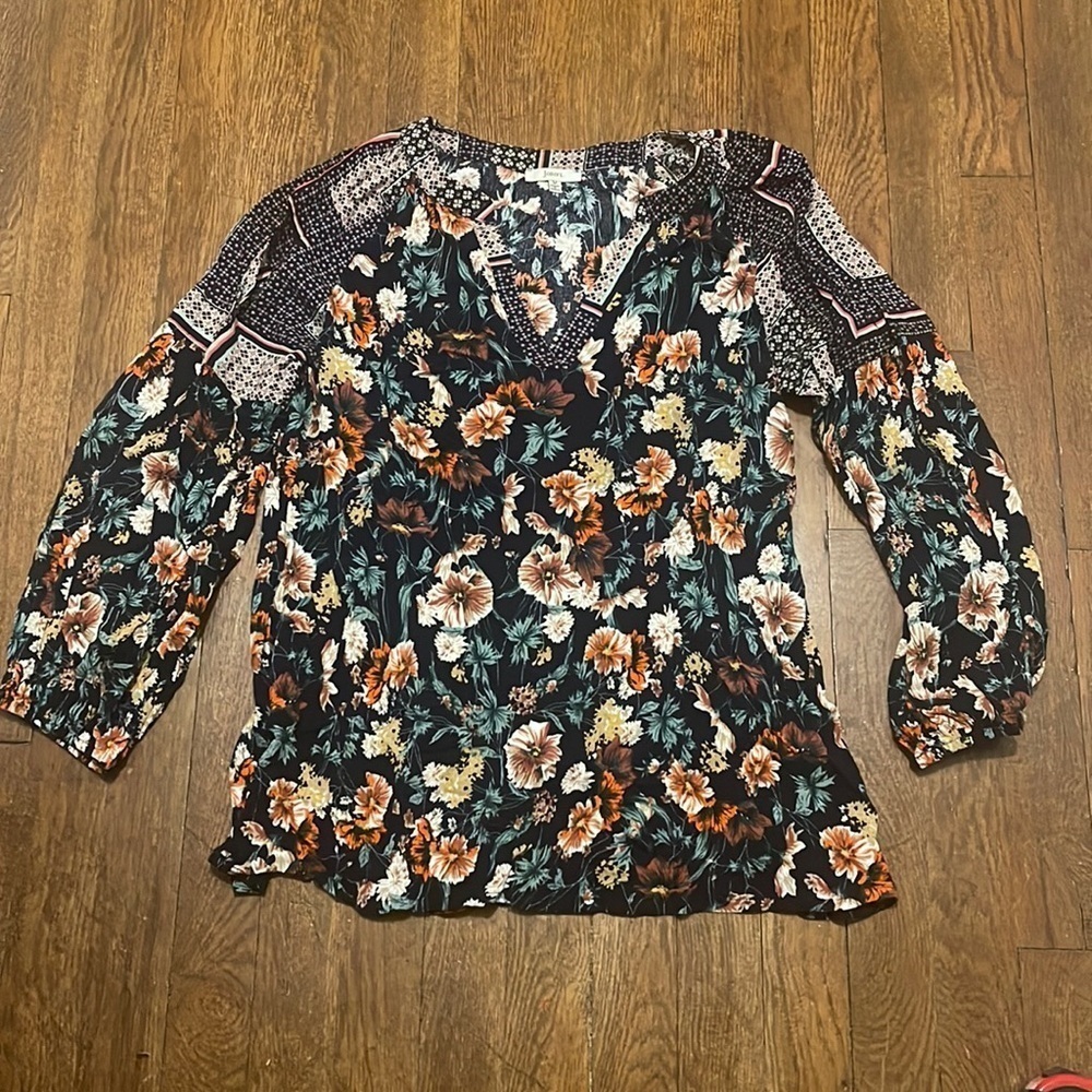 Jodifl Floral Boho Blouse Size Medium